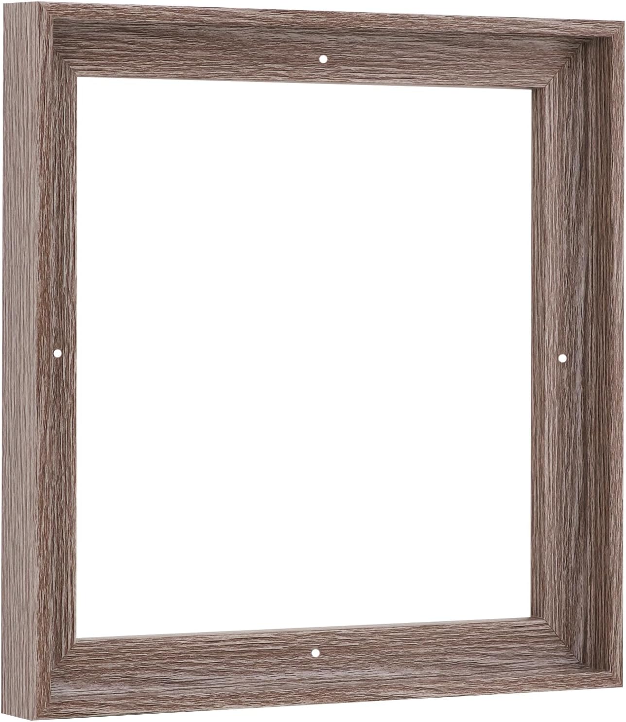 PIXY CANVAS Floater Frame 28x28 for 3/4 (0.75) inch Deep Canvas Paintings/Canvas Prints/Wood Canvas Panels/Wall Art/Wall Decor/Home Decor/Artwork (Gray Oak, 28 x 28 inch, Square)
