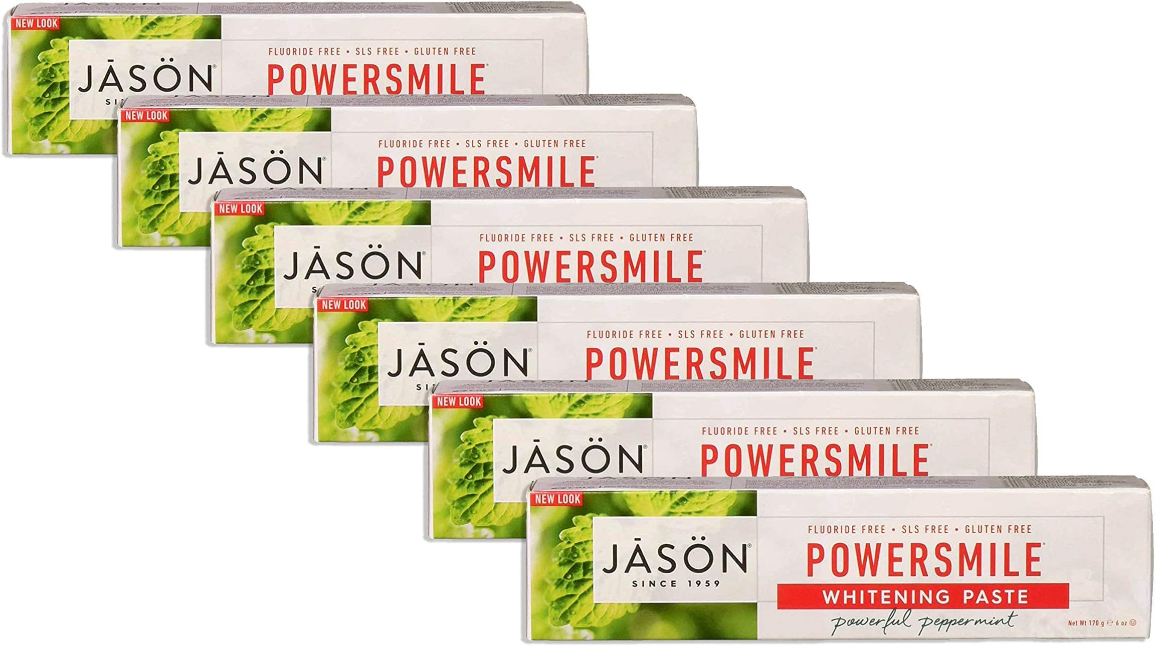 Jason Natural Products TPSTE,POWERSMILE, 6 OZ (Pack of 6)