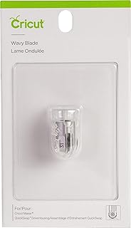 Cricut Wavy Replacement Blade, Stainless Steel Rotary Blade, 2 mm Length / 0.8 mm Height, Cuts Vinyl, Iron-On, Paper, Fabric & More, Compatible with Cricut Maker Cutting Machine, Silver