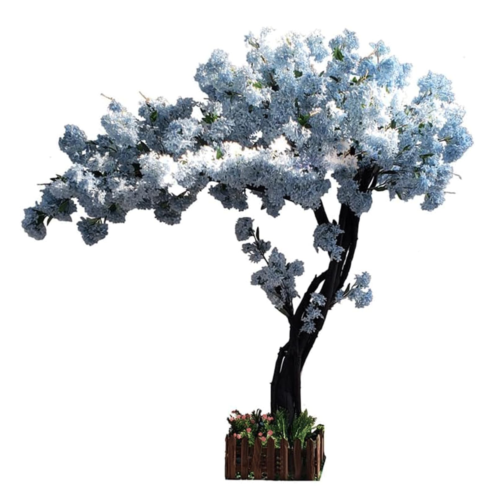 GLJTUO fake tree 150 Cm/4.9 Ft Artificial Tree Simulation Cherry Tree Fake Tree Interior Decoration Wishing Peach Tree Shopping Faux Tree Decor Realistic Design