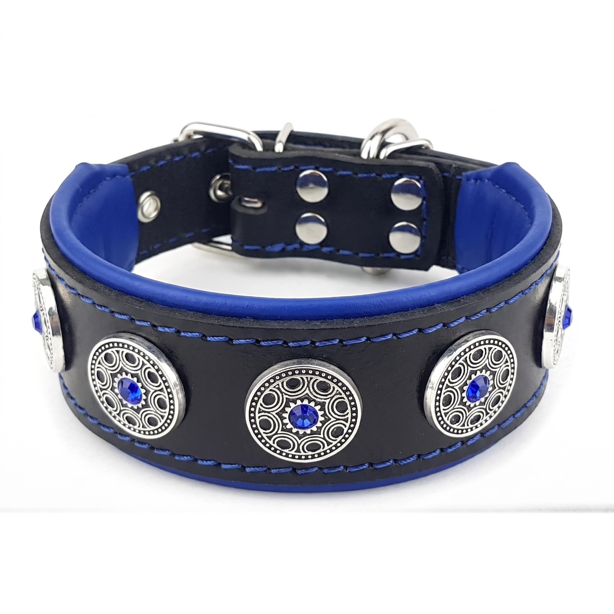 Bestia Bijou Studded Leather Dog Collar