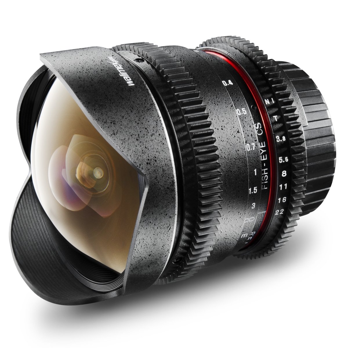 Walimex Pro 8 mm f/3,8 Fish-Eye Foto- und Videoobjektiv (manuelle Fokussierung) für Nikon Objektivbajonett