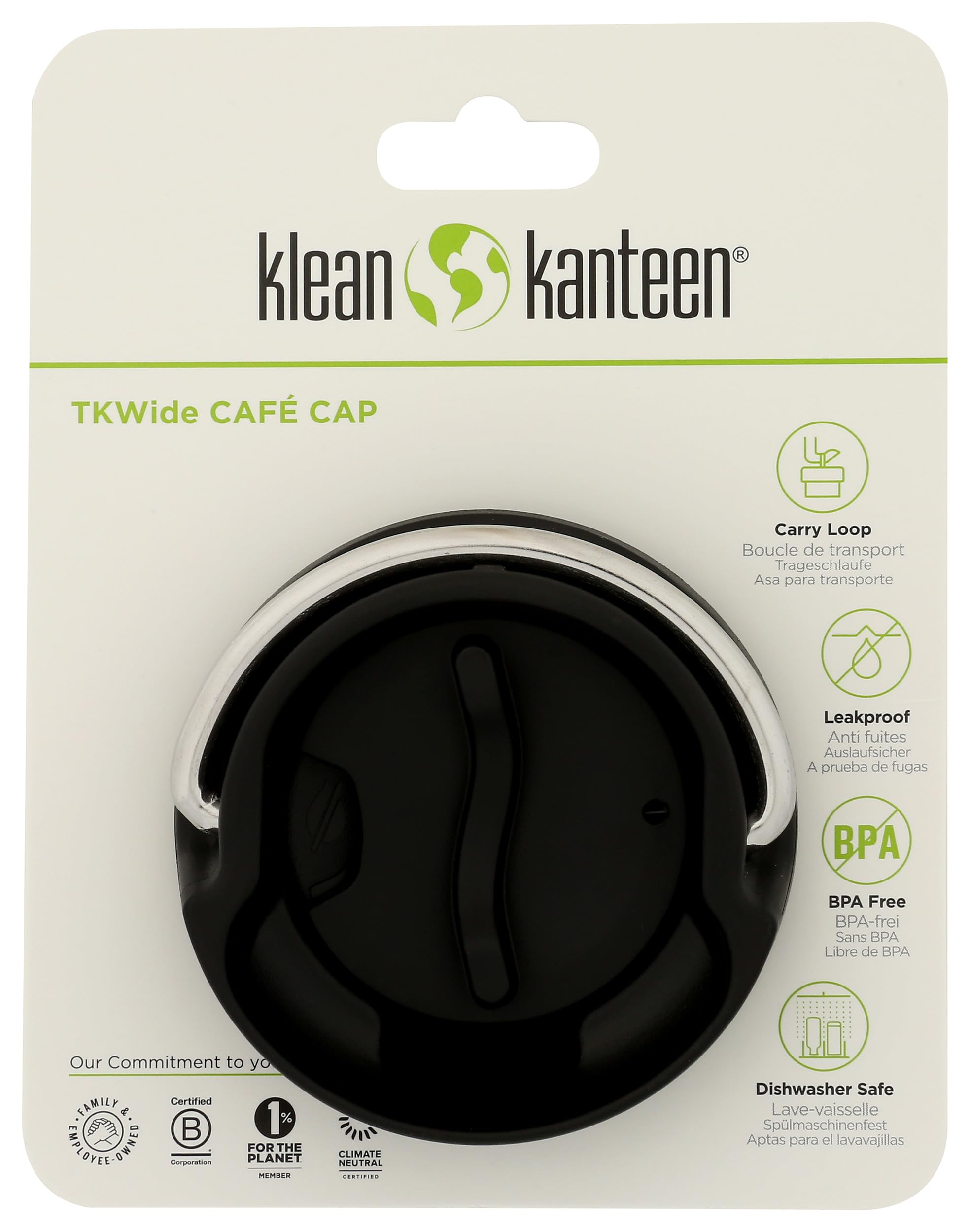Klean Kanteen TKWide Deckel Black Onesize