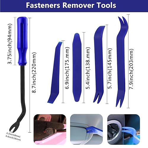 Miniatura 6 de Clips de retención de empuje para automóvil, remaches de plástico, 910 clips de parachoques para panel de puerta, clip de 24 tamaños más populares,