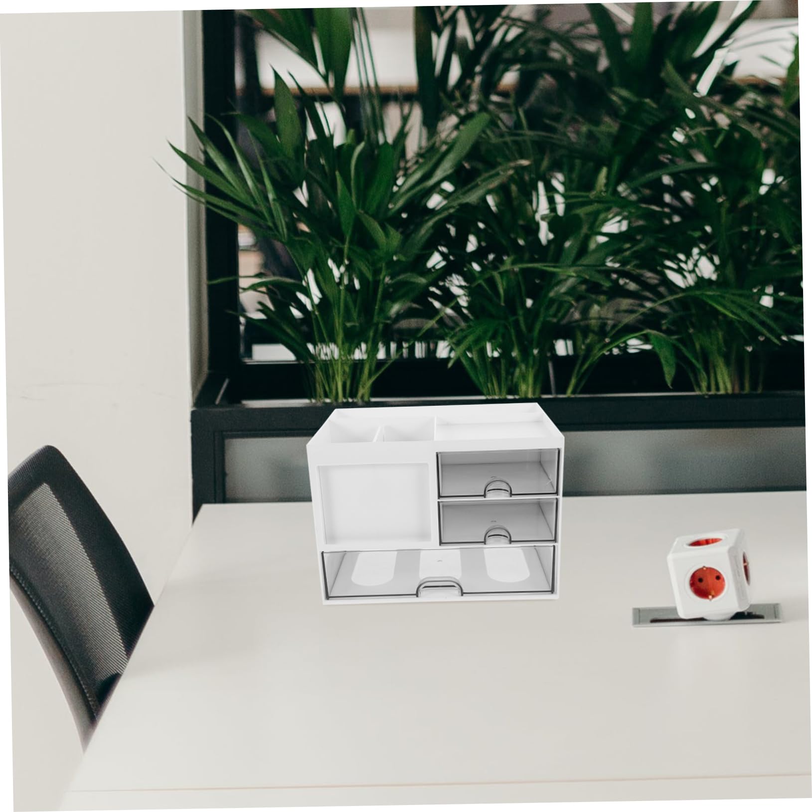 Organizador De Escritorio Deslizables Para Documentos y Accesorios Caja De Almacenamiento Multiusos Para Oficina Hogar y Estudio Diseño De Capacidad Ampliada y Fácil Ensamblaje