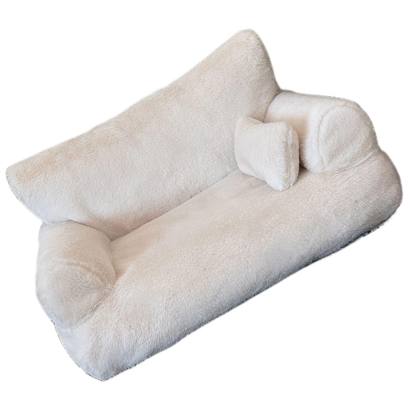Pet Sofa Bed for Small Dogs and Cats with Pillow, Soft Indoor Pet Couch with Removable Cover