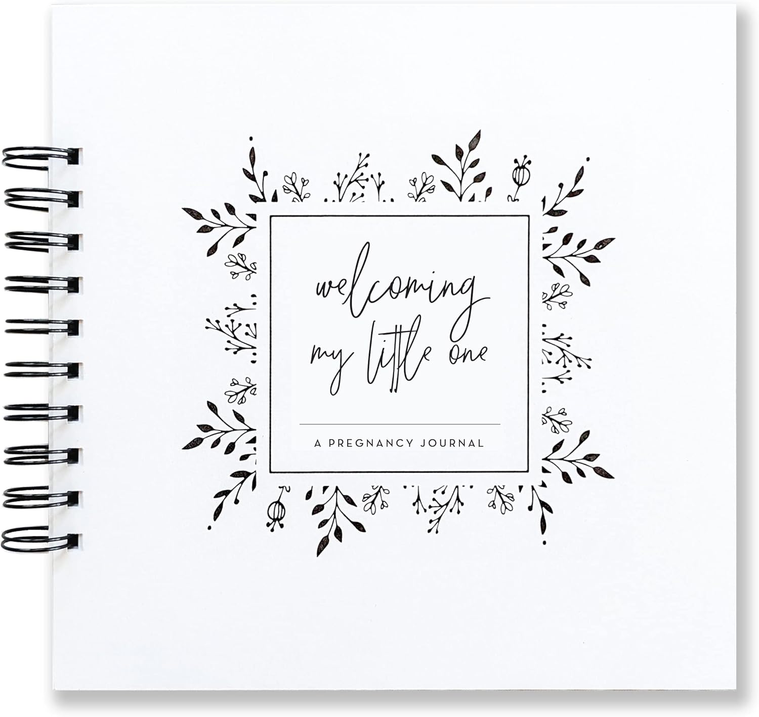 Single Mom Pregnancy Journal: Welcoming Our Little One, A simple black and white pregnancy journal for single moms