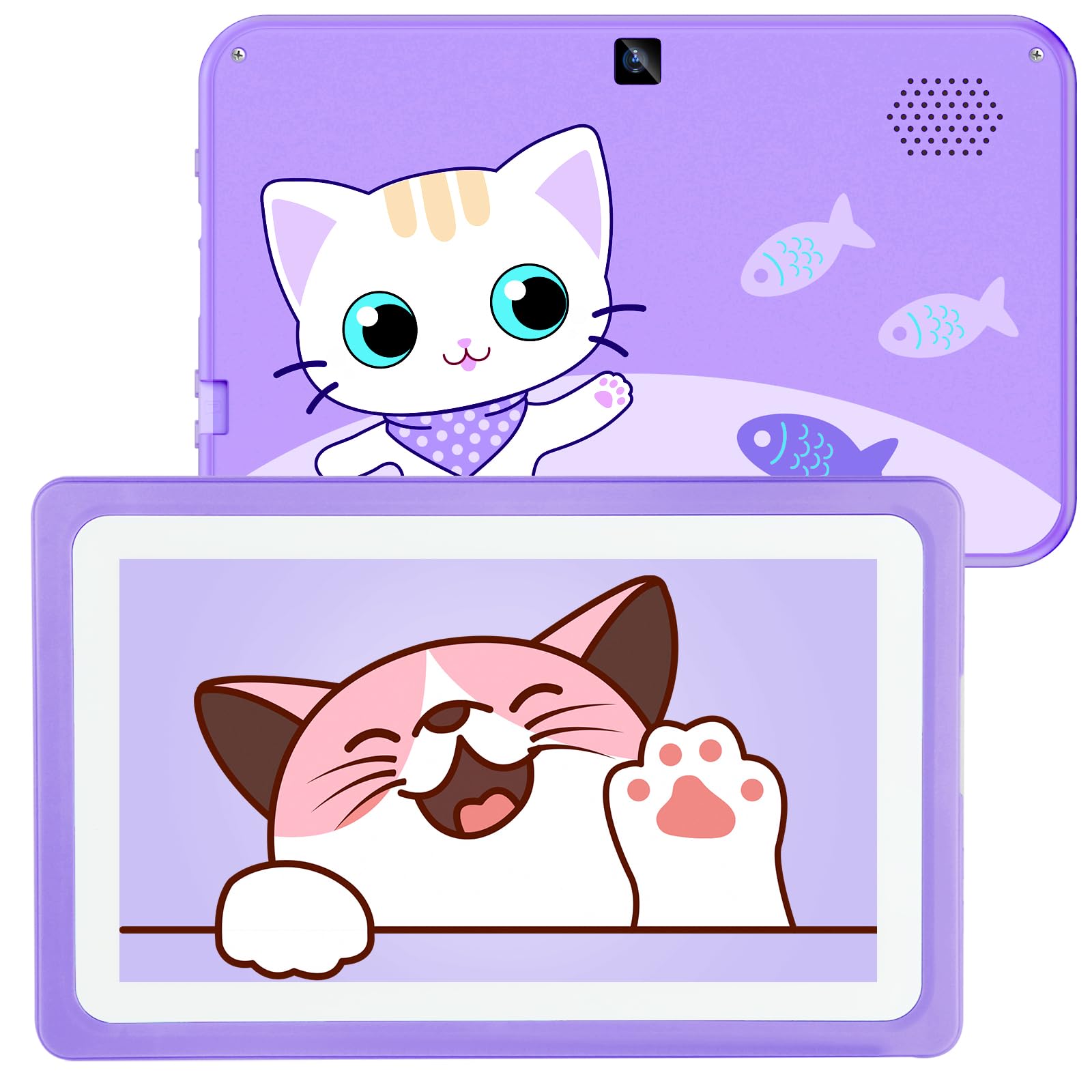 Tablet per bambini da 7 pollici con controllo genitori, tablet WIFI per bambini con un sacco di app offline per l'apprendimento dei bambini preinstallate, tablet per bambini 3-7 anni regalo per