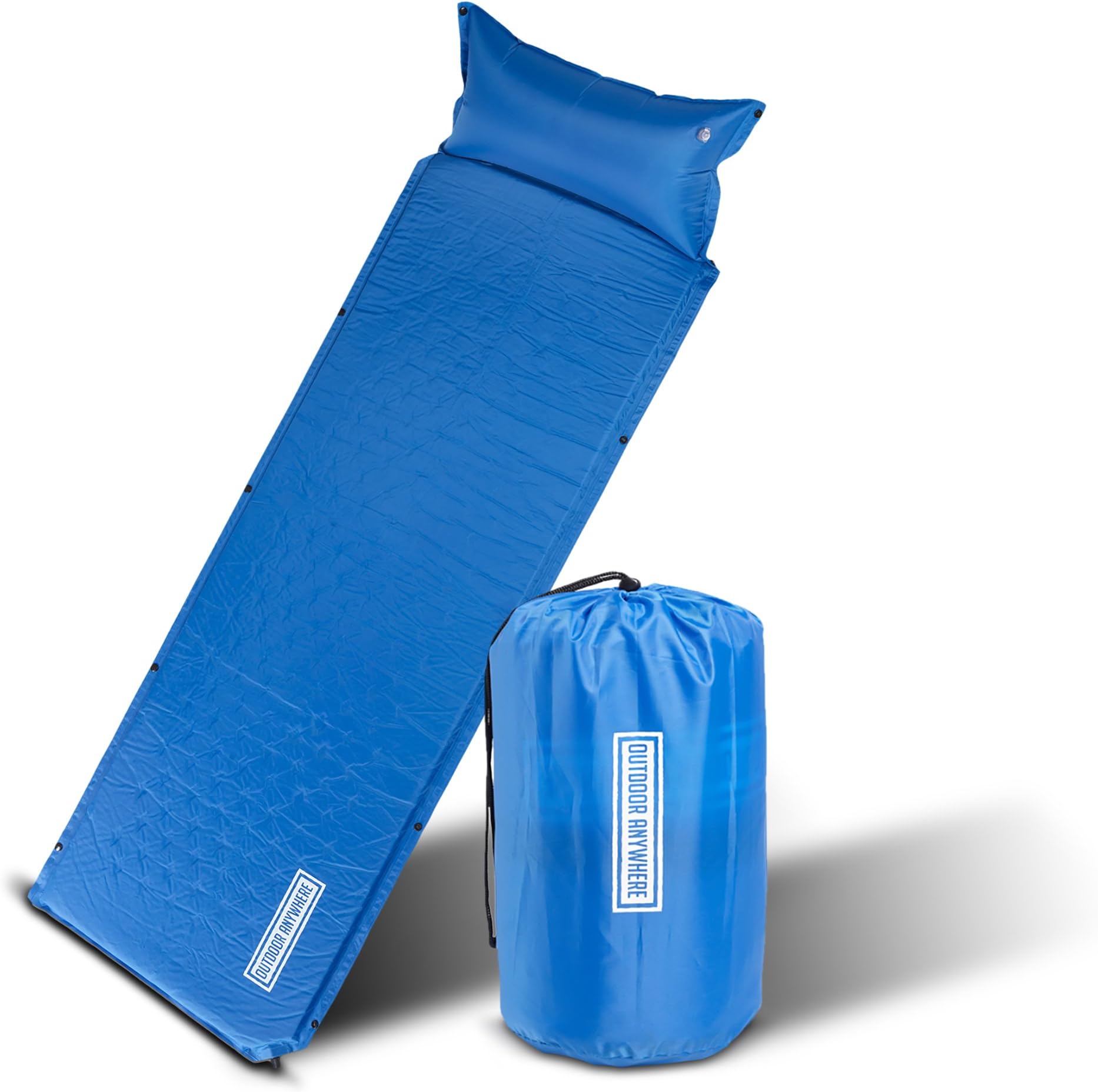 Camping Mat for Outdoor Sleeping - Light Weight Compact Inflatable Sleep Pad for Backpacking and Hiking