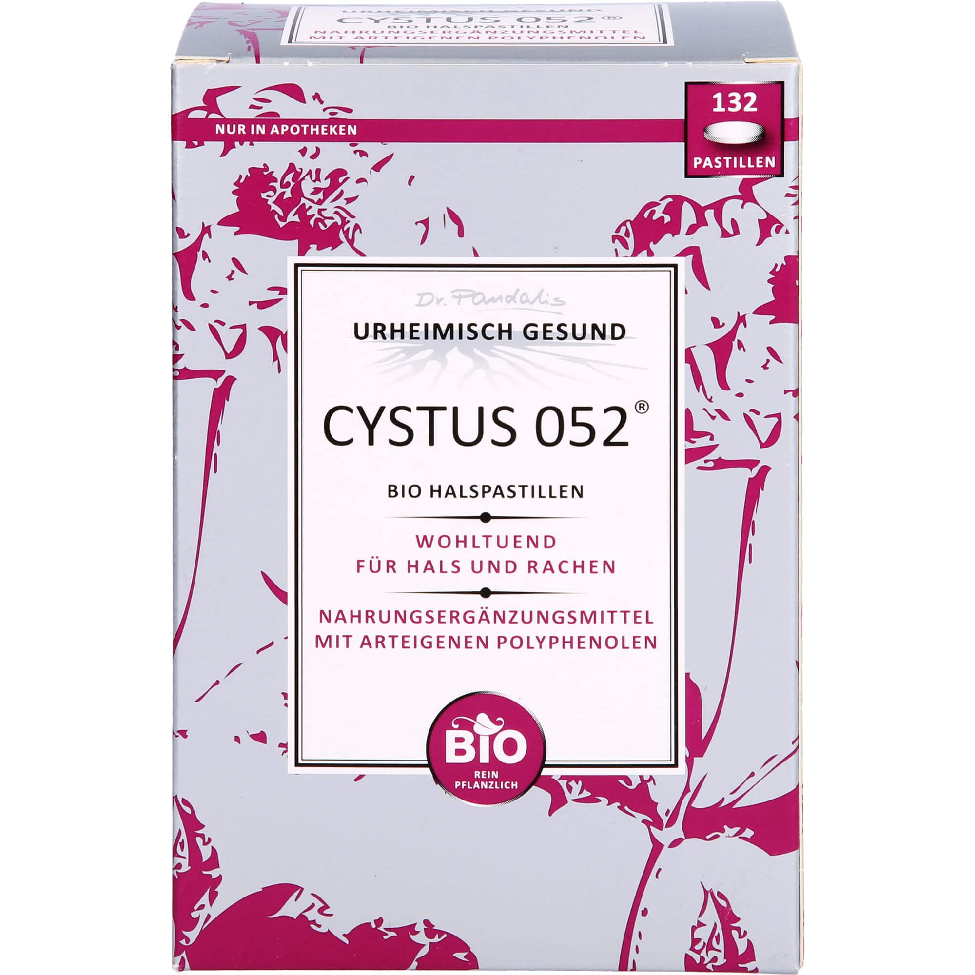 Cystus 052 Organic Throat Pastilles, Pack of 132