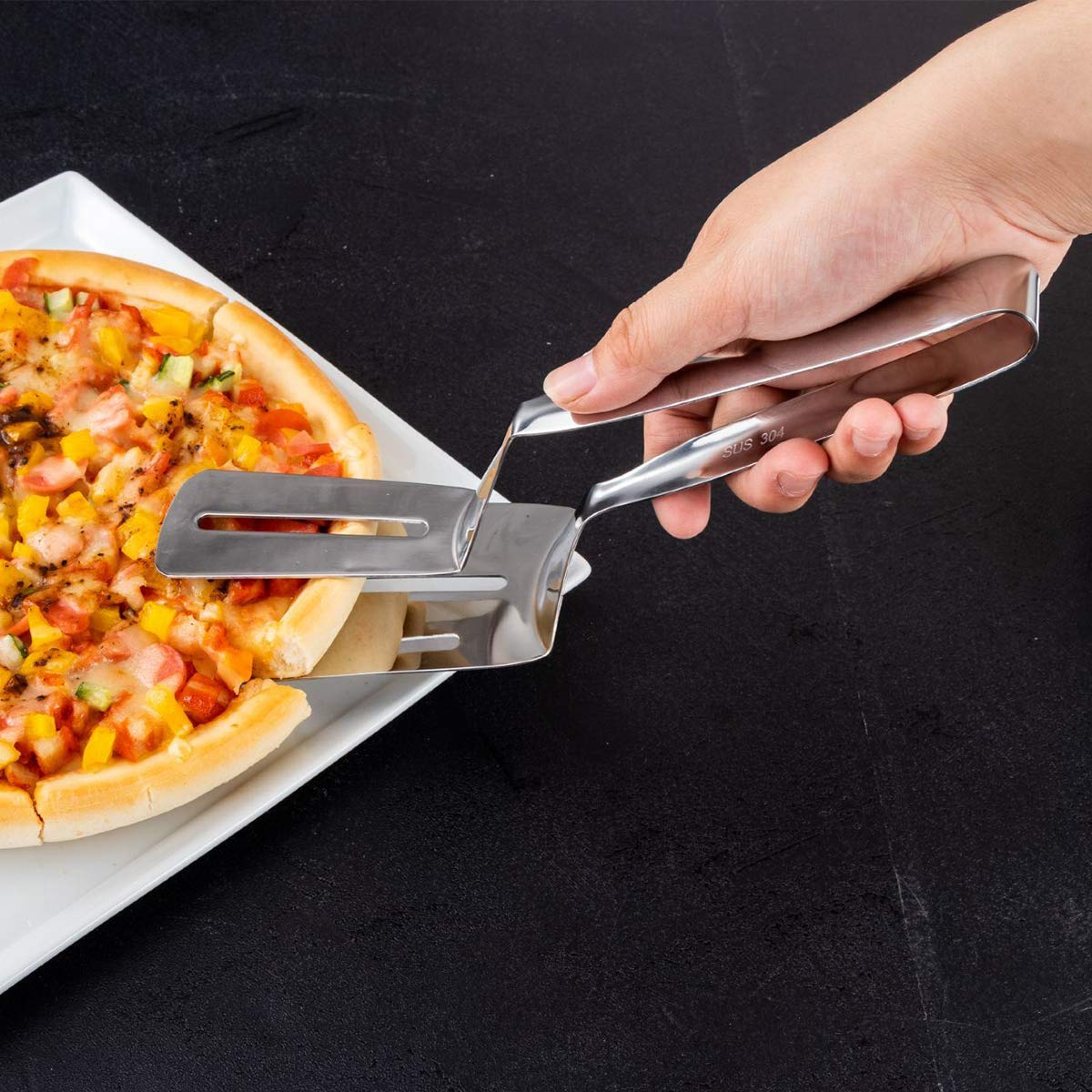 Buy Steak Clamps Pizza Clip Fish Gripper 304 Stainless Steel Handy