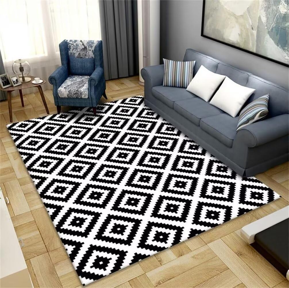 Moquette pas cher et tapis lavable machine noir 50x80cm pour dressing et bureau