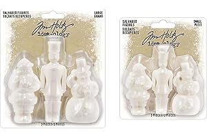 Tim Holtz Idea-ology 2023 Christmas Holiday Salvaged Figures - Large & Small...