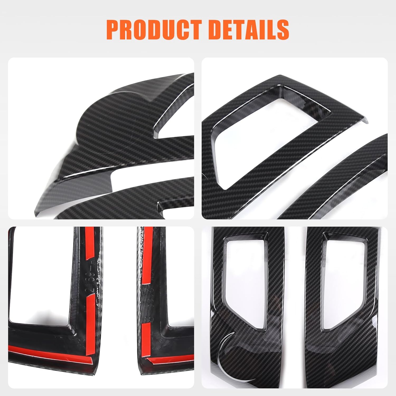 LLKUANG Car ABS Central Control Dashboard Air Outlet Frame Cover Trim Compatible with Toyota Tacoma 2011 2012 2013 2014 2015 Interior Accessories (ABS Carbon Fiber(without holes))