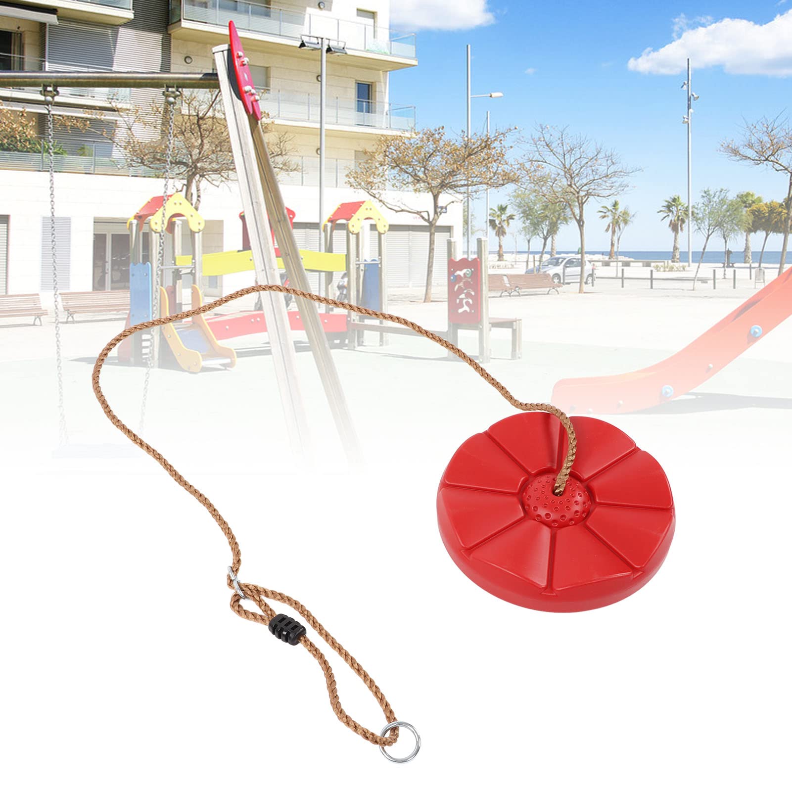 Swing Set Stuff Inc. 2 Pack Belt Swing Seat with Coated Chains (Black)