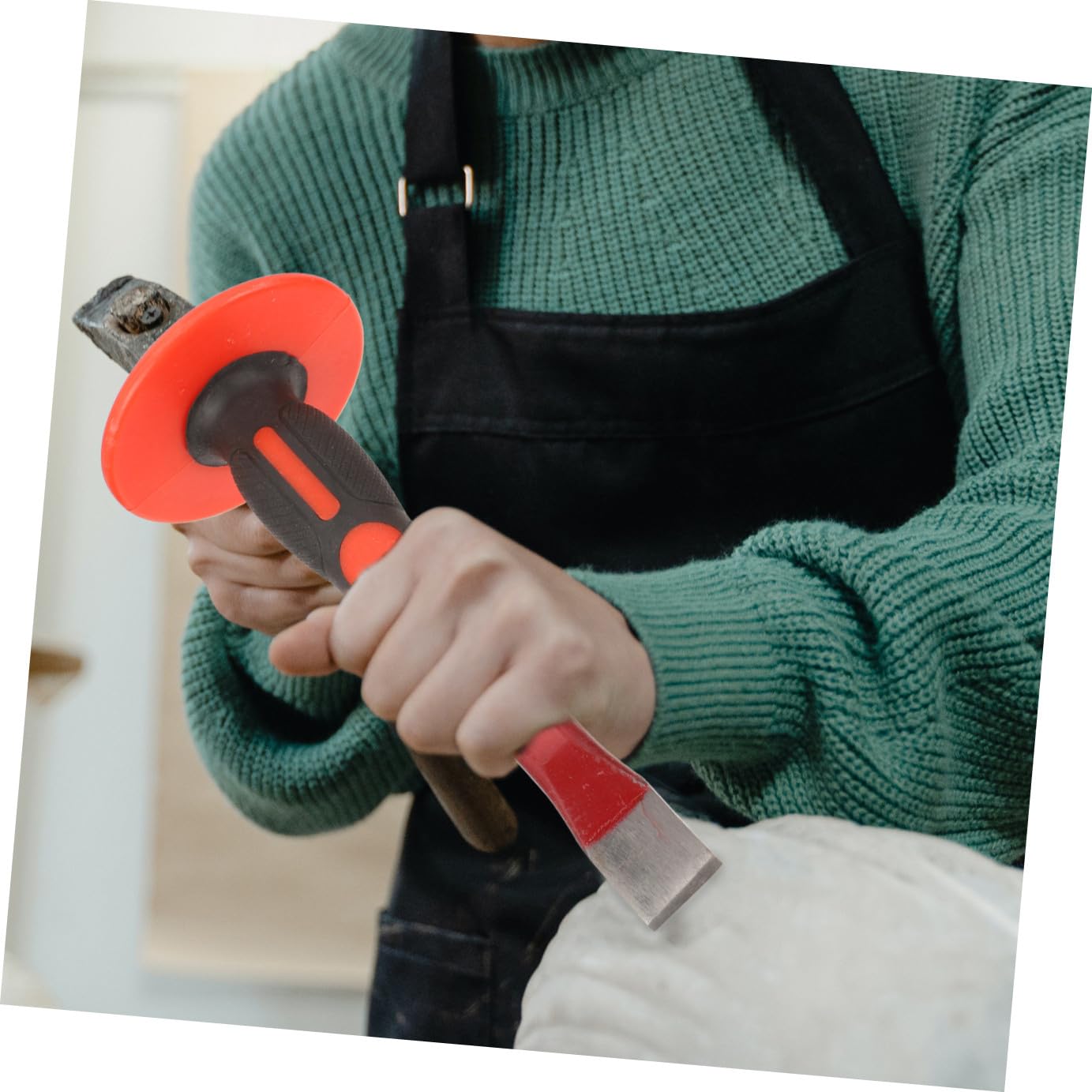 OUNONA 1set Scalpelli Muratore Scalpello e Appuntito Protezione Per Per Demolizione e Muratura Strumento Resistente Carving e Rimozione