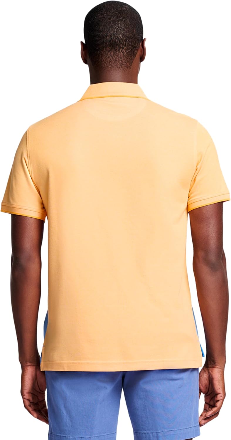 Izod Mens Advantage Performance Short Sleeve Stripe Polo Shirt - Image 2