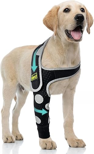 Miniatura 23 de Hombro y codo para perro - Manga antilamer para luxación de hombro, lesiones de codo, recuperación postoperatoria - Soporte reflectante