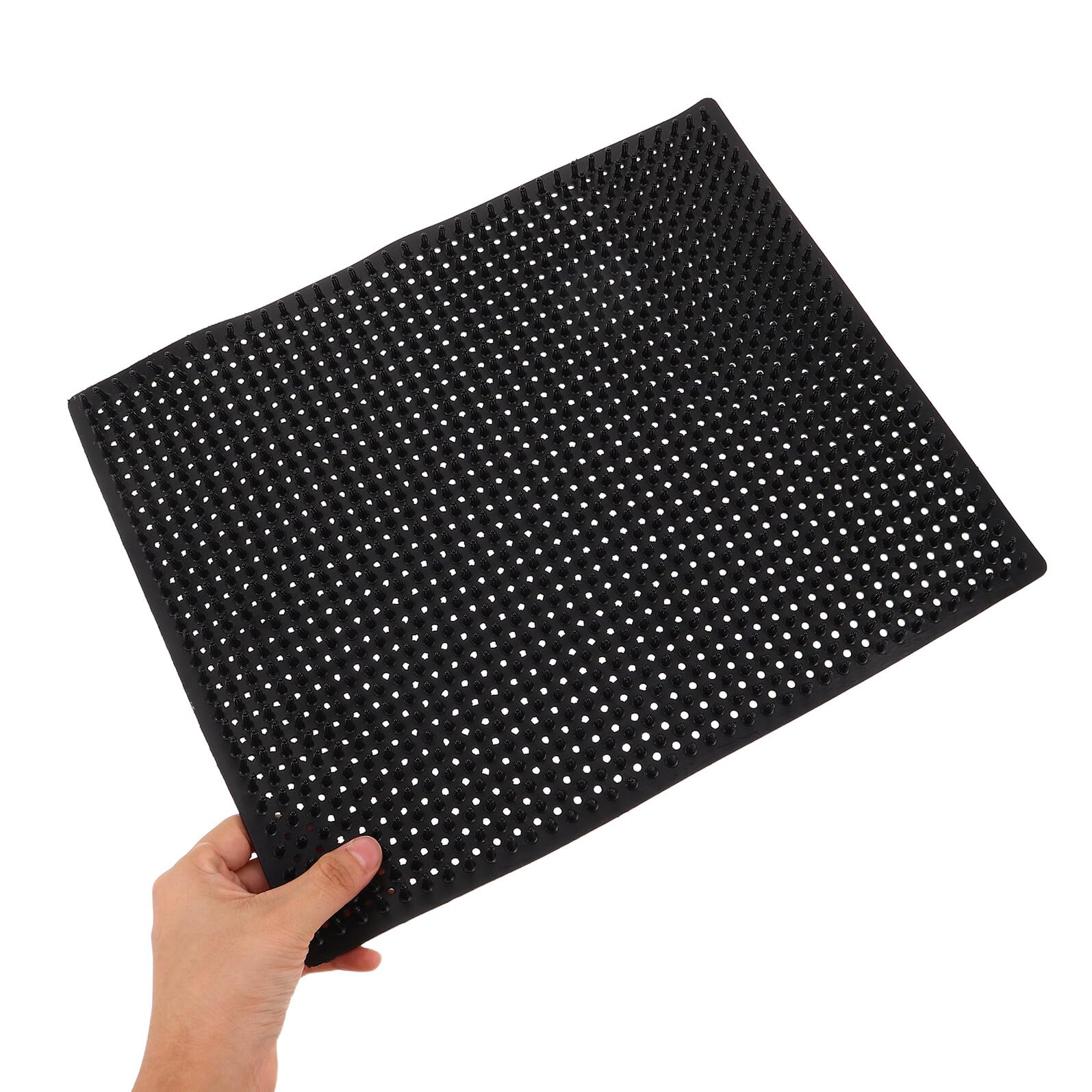 Kratzmatten für Rinder aus Gummi, Schwarz, für Stall | Flexible Kratzflächen, Weiche Ausführung, 2 Stück-pack, Pflegeleicht und Farmbereich Geeignet