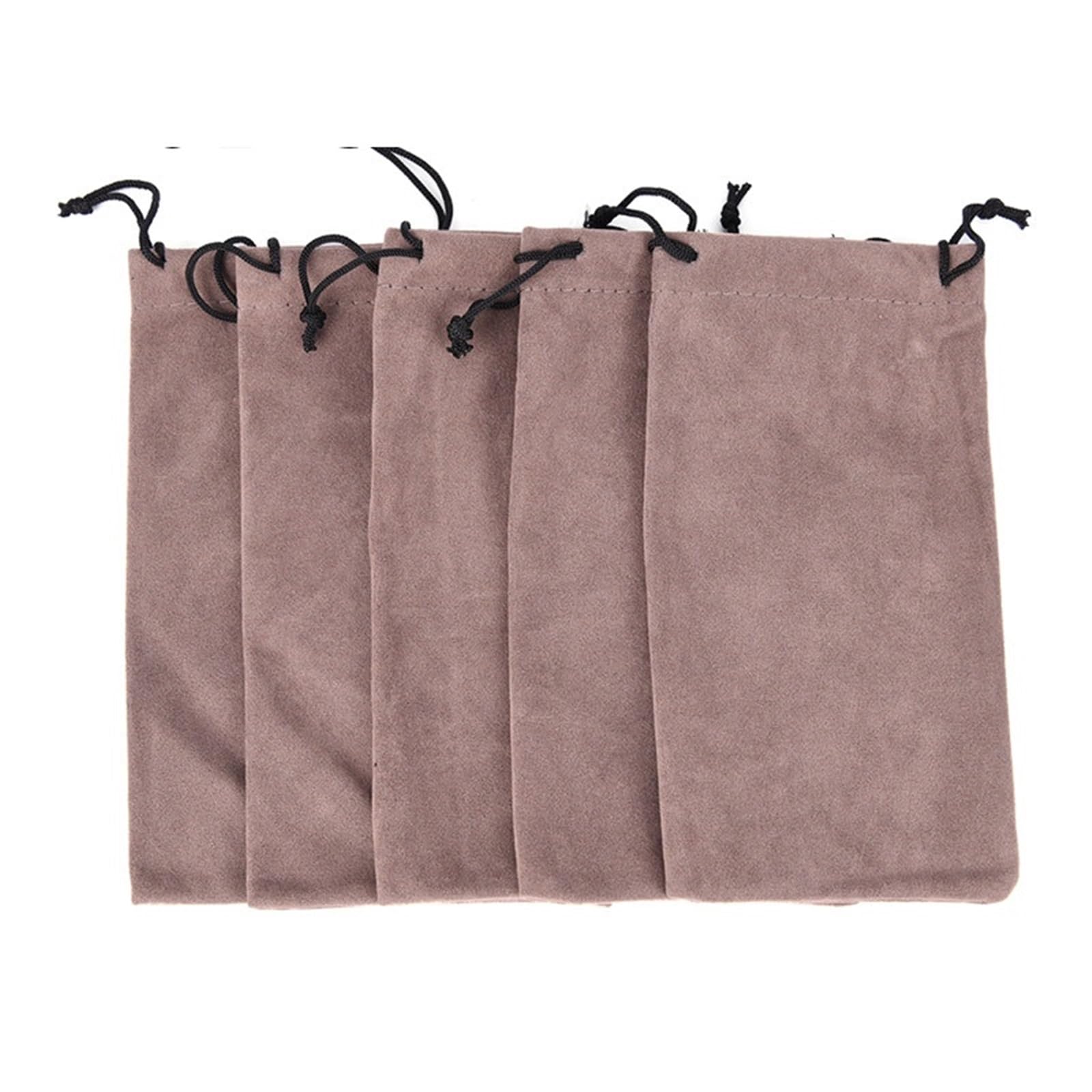 Brillenetui, 50 Stück, weiches for Brillen, Sonnenbrillen und Uhren(Gray)