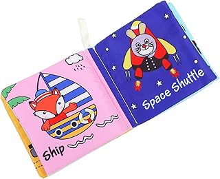 ibasenice Livro De Pano Livro De Pano Enrugado Livro De Aprendizagem Do Bebê Livro De Pano De Aprendizagem Livros De Brinquedos Para Bebês Brinquedos Para Bebês Brinquedos Educativos Livros