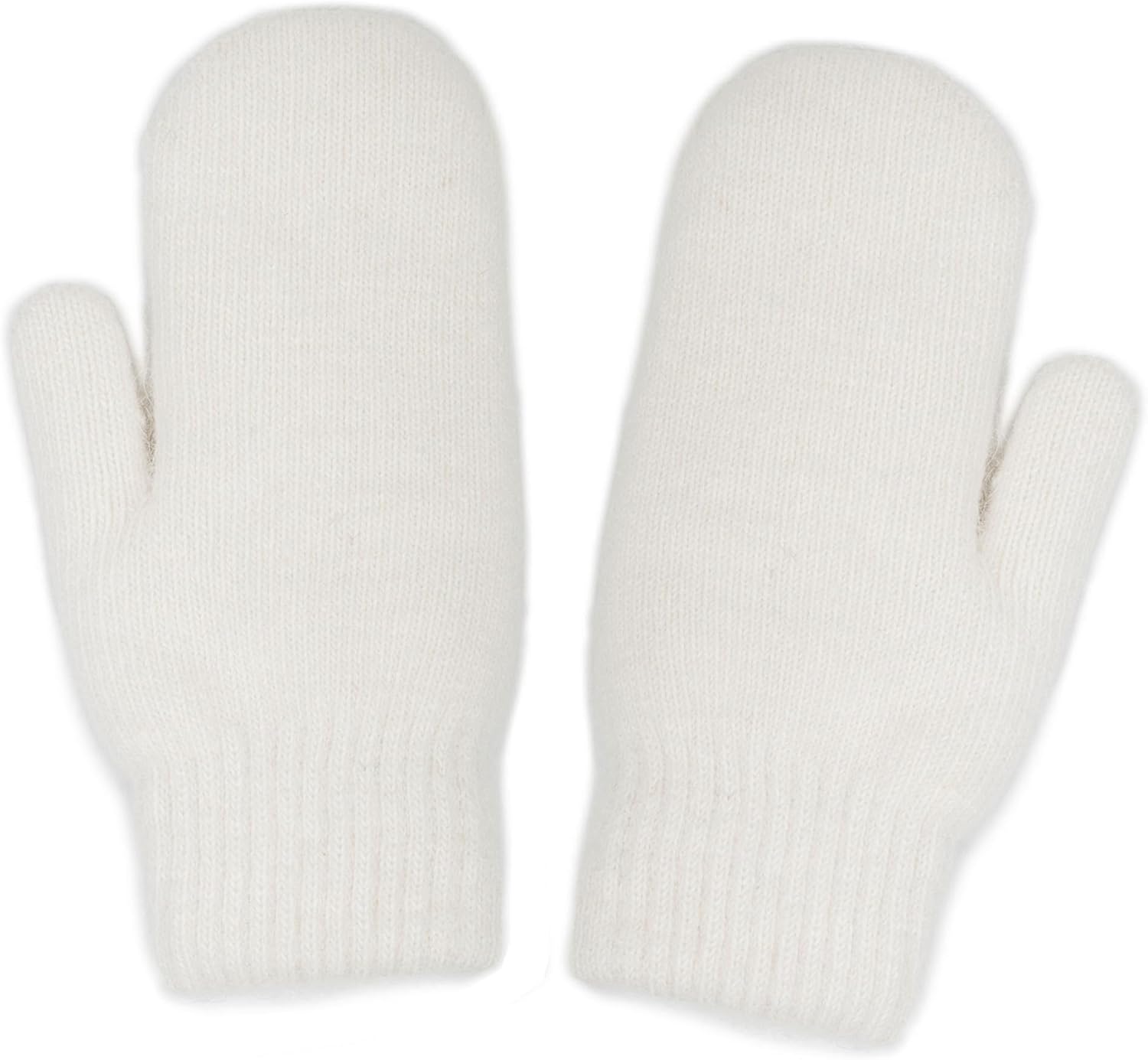 Winter Warm Mittens for Women Men-Soft Lining Cozy Stretchy Knit Mittens Double Layer Thick Outdoor Knitted Gloves