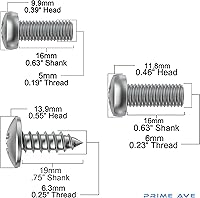 Vista 6 de Tornillos de matrícula de acero inoxidable para Mercedes Benz (longitud extendida)