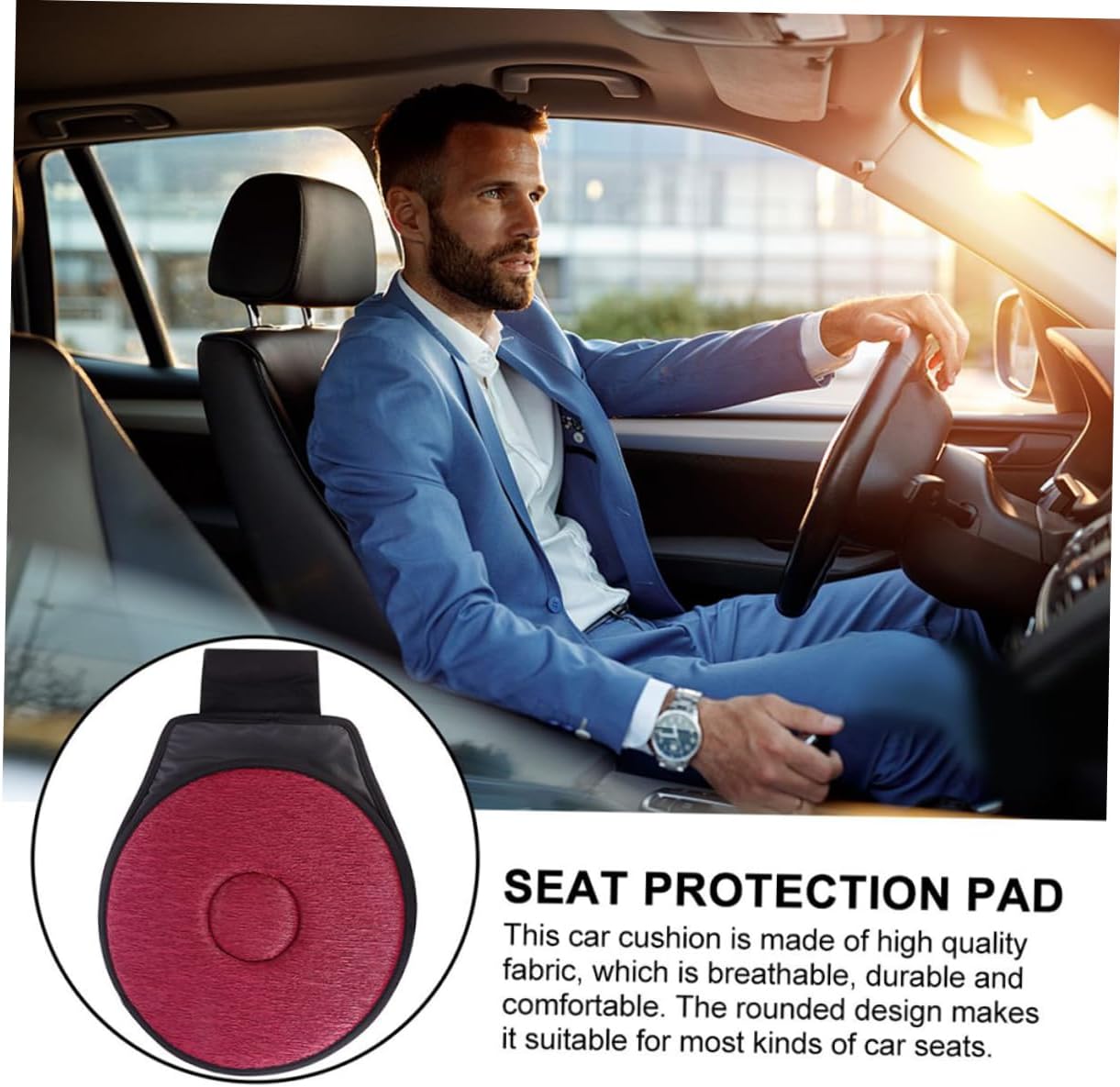 2pcs Swivel Car Seat Cushion Rotating Seat Pad for Elderly Portable and Comfortable