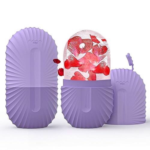 Masajeador de rodillo facial de hielo, rodillo de cubitos de hielo para cara, molde de silicona reutilizable, masaje facial, herramientas para el