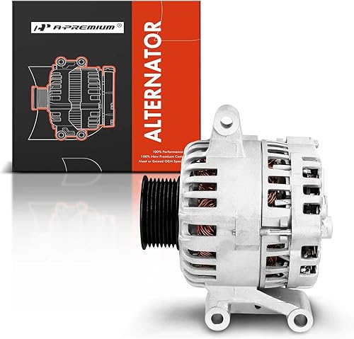 Miniatura 8 de A-Premium Alternador compatible con Ford 7.3L 1999-2001 F250 F350 F450 F550 Super Duty, 2000-2001 Excursion, 110Amp 12V CW 8-Groove Polea, Reemplazo