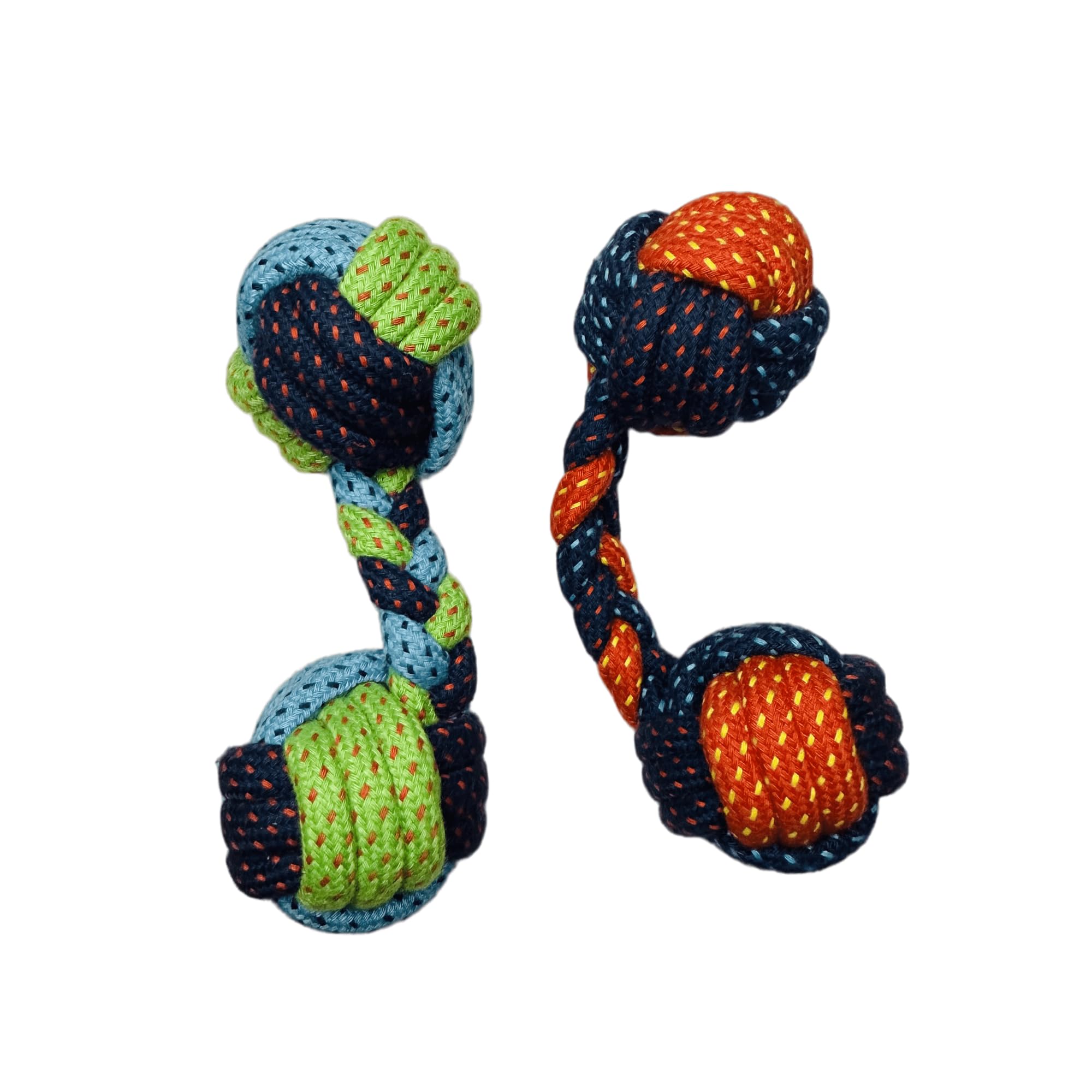Dog Chew Toy Cotton Rope Dumbbell | Teething | Tartar Removal | Exercise | Playing | Medium and Large Breed (B0BM85GCHH) Amazon Price History, Amazon Price Tracker