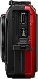 OM SYSTEM Tough TG-7 Red Digital Camera, 12MP, Waterproof, Shockproof, Underwater and Macro Shooting Modes, high speed image sensor, 4K Video, 4x-wide-angle zoom (successor Olympus TG-6) - 3