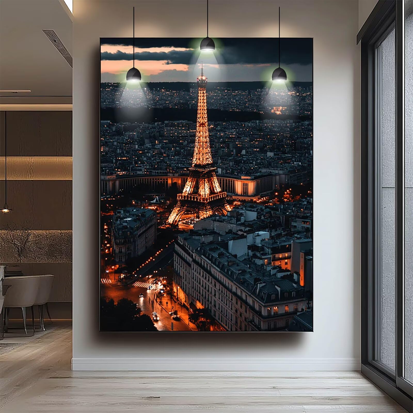 Amazon.co.jp: ダイヤモンドアート エッフェル塔 30x40 CM