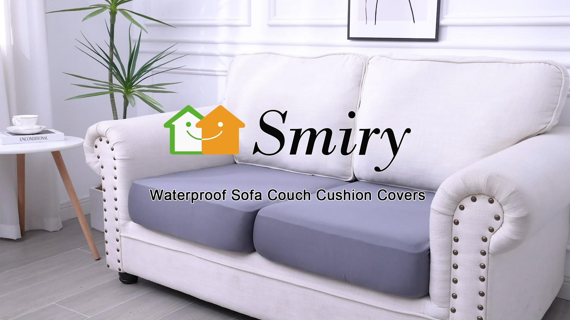 Amazon.com: Smiry Waterproof Couch Cushion Covers, Stretch