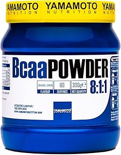 Bcaa POWDER 8:1:1 integratore di aminoacidi ramificati in rapporto 8:1:1 300 g (Arancia Limone, 300 grammi)