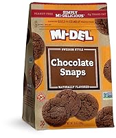 Vista 30 de Mi-Del Galletas de chocolate crujientes, con certificación sin OMG, 0.00 oz de grasa trans, galletas saludables (paquete de 8)