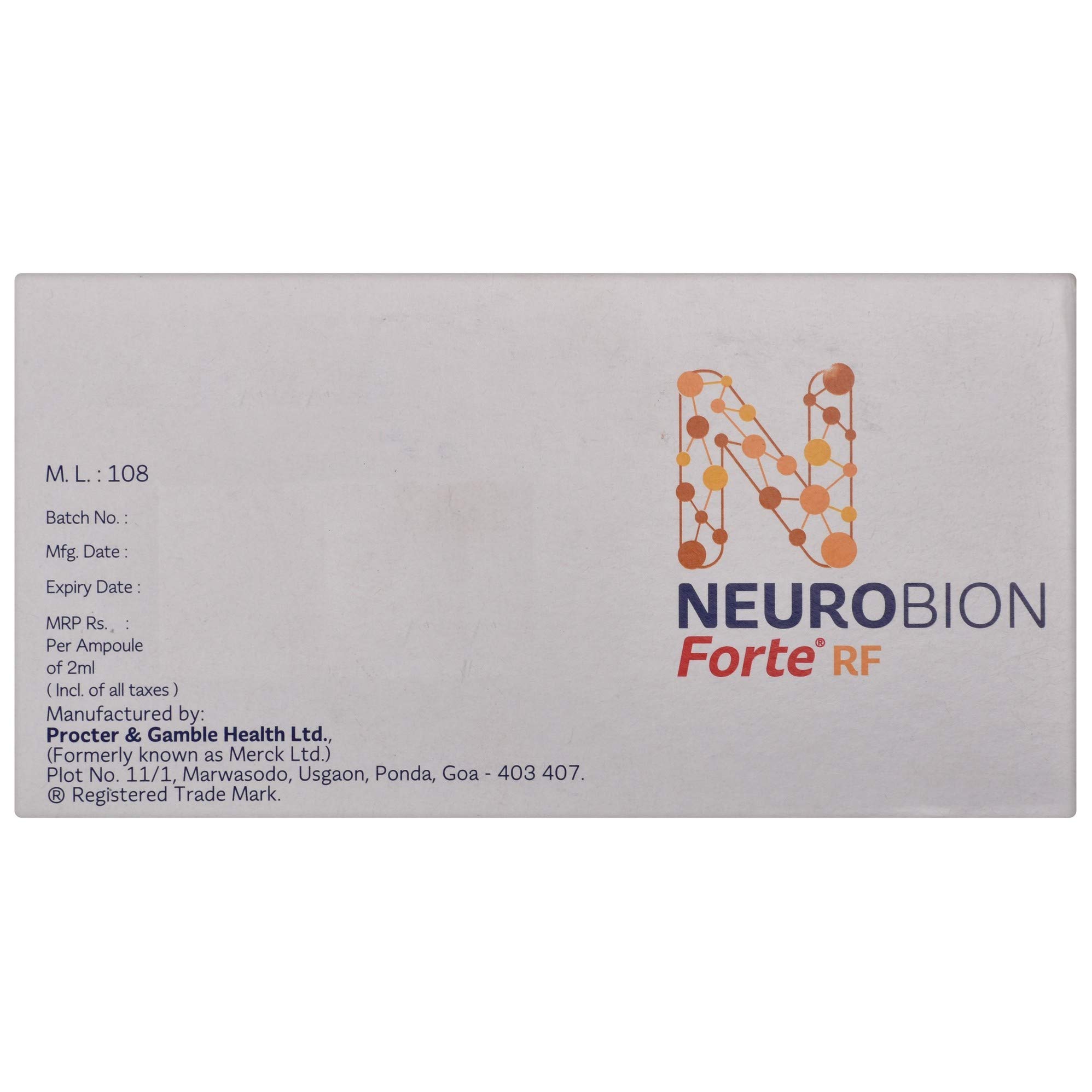 Neurobion Forte RF Ampoule of 2 ml Injection Buy Online in UAE at