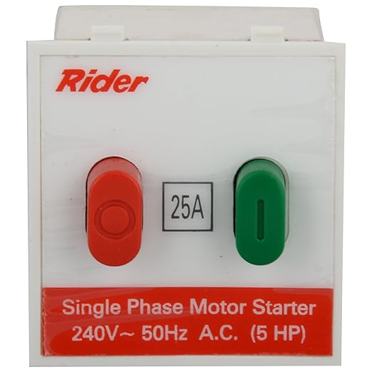 Anchor Rider Motor Starter Switch S.P. 47425 , White, 25A 240V