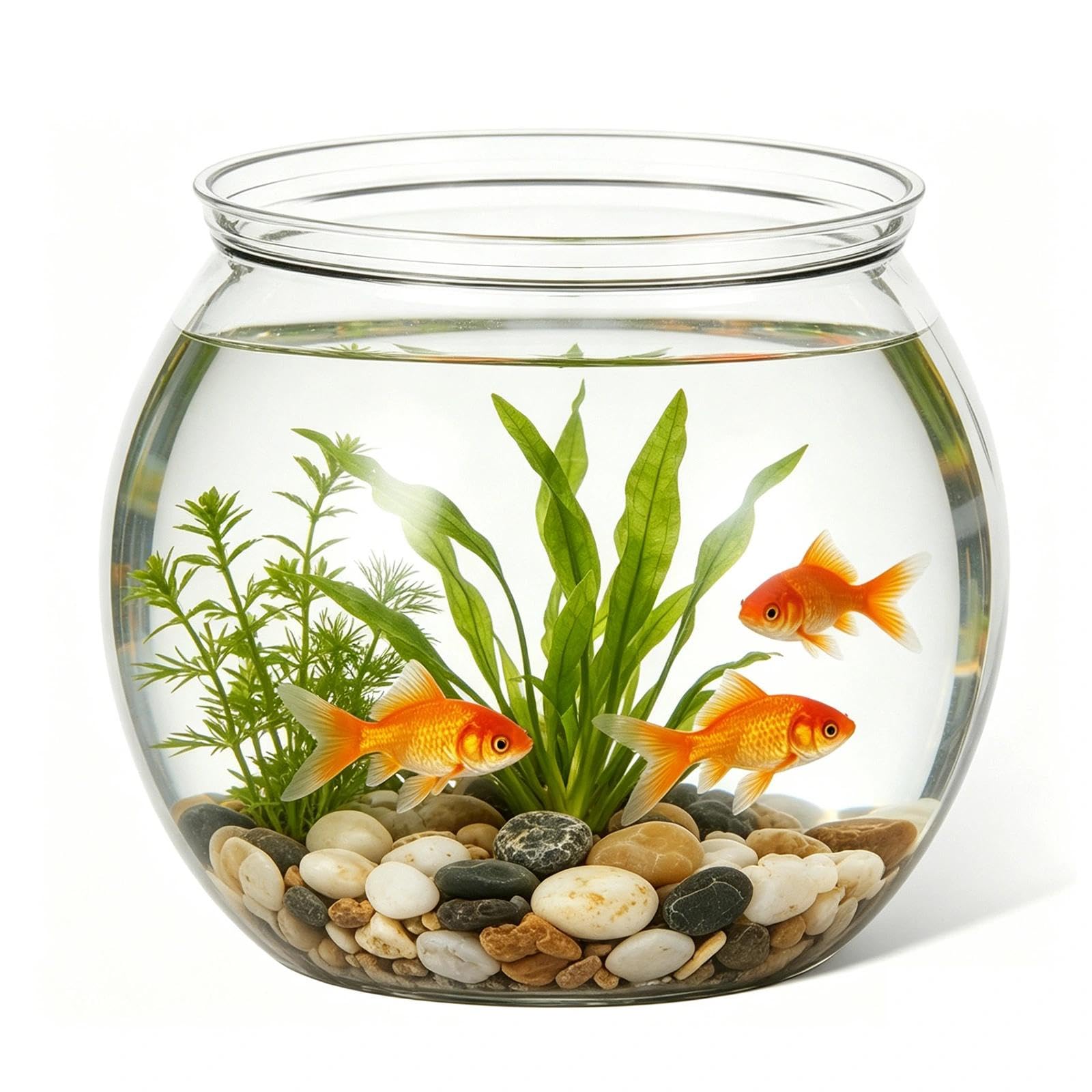 Mini Plastic Fish Bowl, 27oz Clear Round Unbreakable Small Aquarium, Desktop Decorative Fishs Bowl for Betta Fish, Hydroponic Planter, Centerpiece Vase, Candy Storage & Party Home Decor