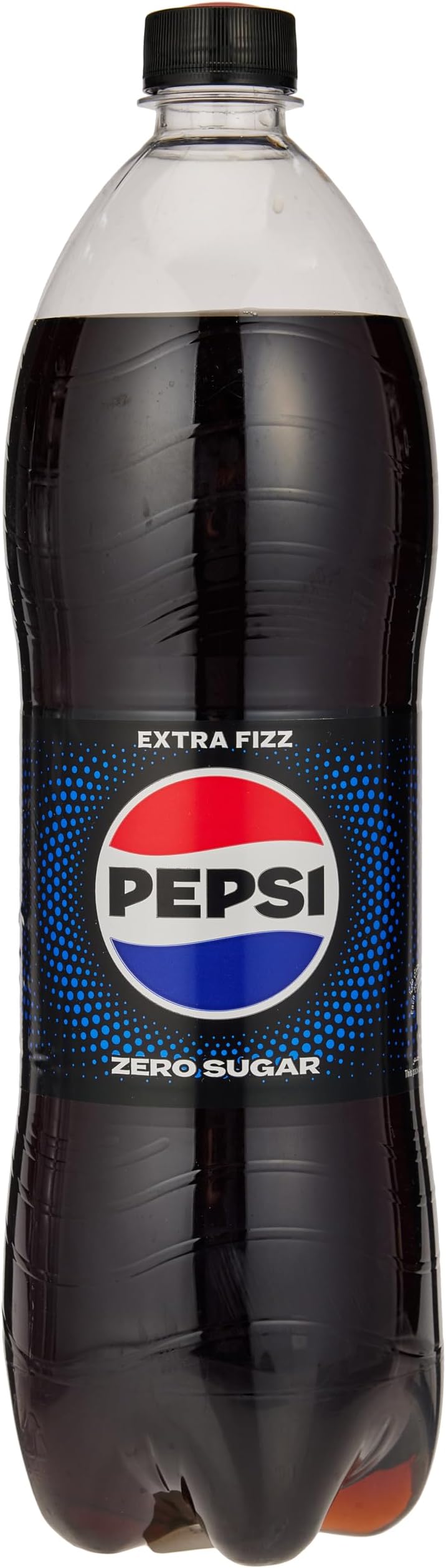 Pepsi Zero, 1.25L Bottle, Cola Beverage, No Sugar, Zero Calories, Refreshing Fizzy Taste