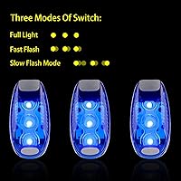 Vista 6 de 12 Pack Led Safety Light, Safety Light, High Visibility Strobe Running Lights Used for Bicycle, Walking Etc. Clip-On Running Lights Clip to Clothes
