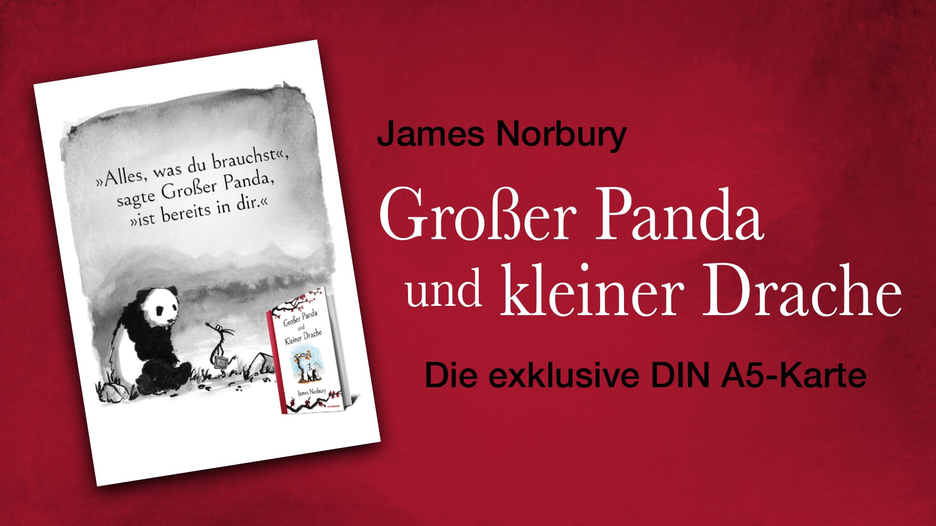 Großer Panda und Kleiner Drache: 3 wunderschöne Bücher im Set + 1 exklusive DIN A5-Karte