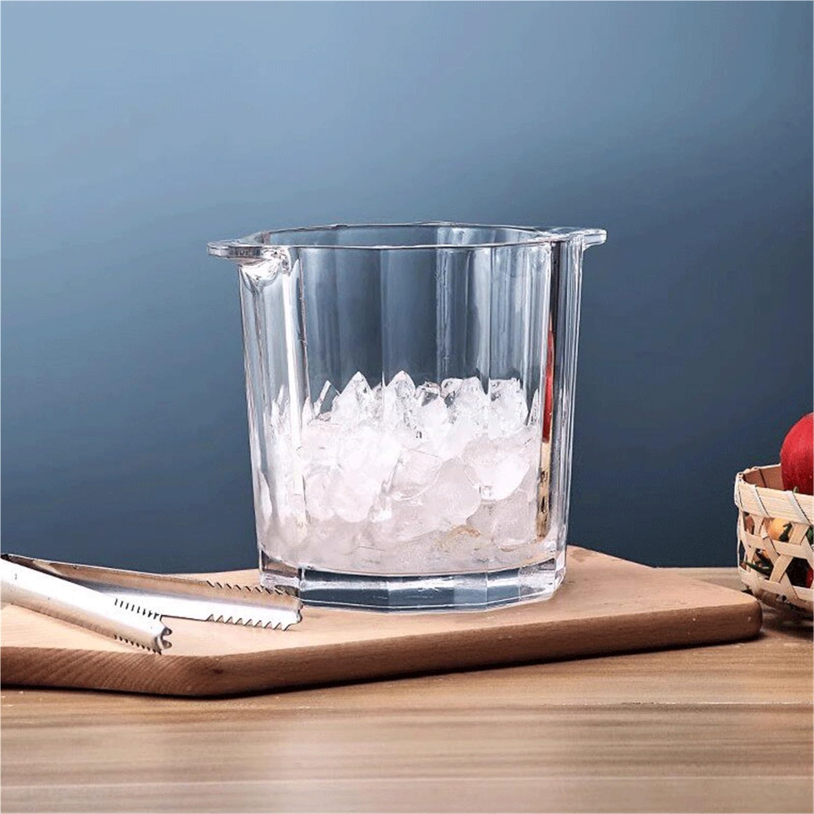 Seau à glace Seau à glace en verre cristal parfait for les fêtes camping ou for rafraîchir boissons Seau à glace cool pour bar