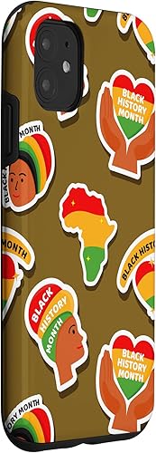 Miniatura 9 de iPhone 14 Pro Black History Month Peace African Pride Pattern Case