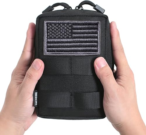 Miniatura 45 de Paquete de 2 bolsas Molle – Bolsa táctica compacta para EDC resistente al agua Canela