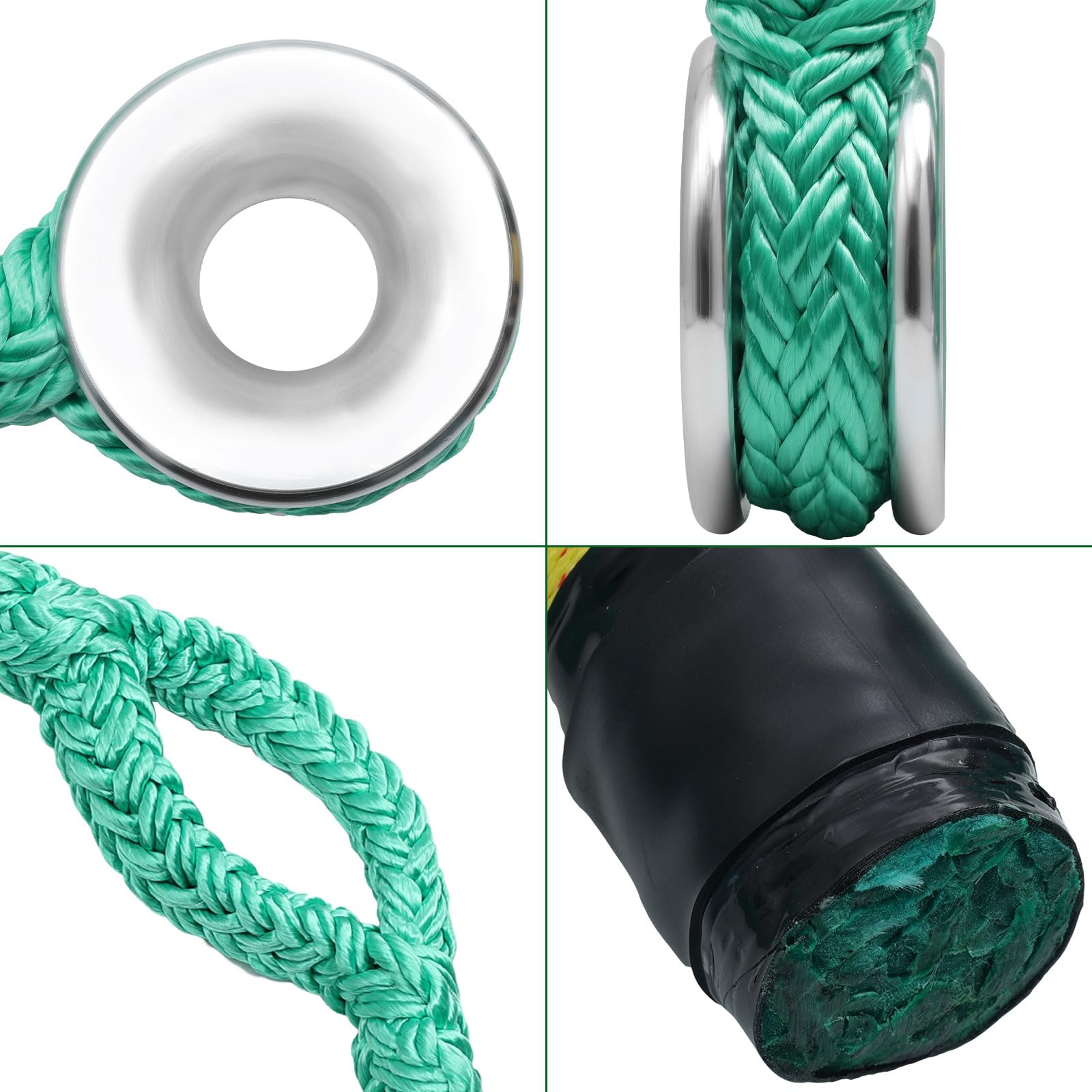 Cinghia ad anello per sartiame, 3 x 1,8 m, corda per arboricoltore con anello a basso attrito, carico massimo 15 t, 7 tasche di regolazione per arrampicata, attrezzatura per arboricoltori – Grande