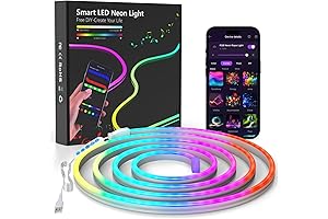 6.5 Foot Neon LED Strip Light for Gaming, Living, and Bedroom