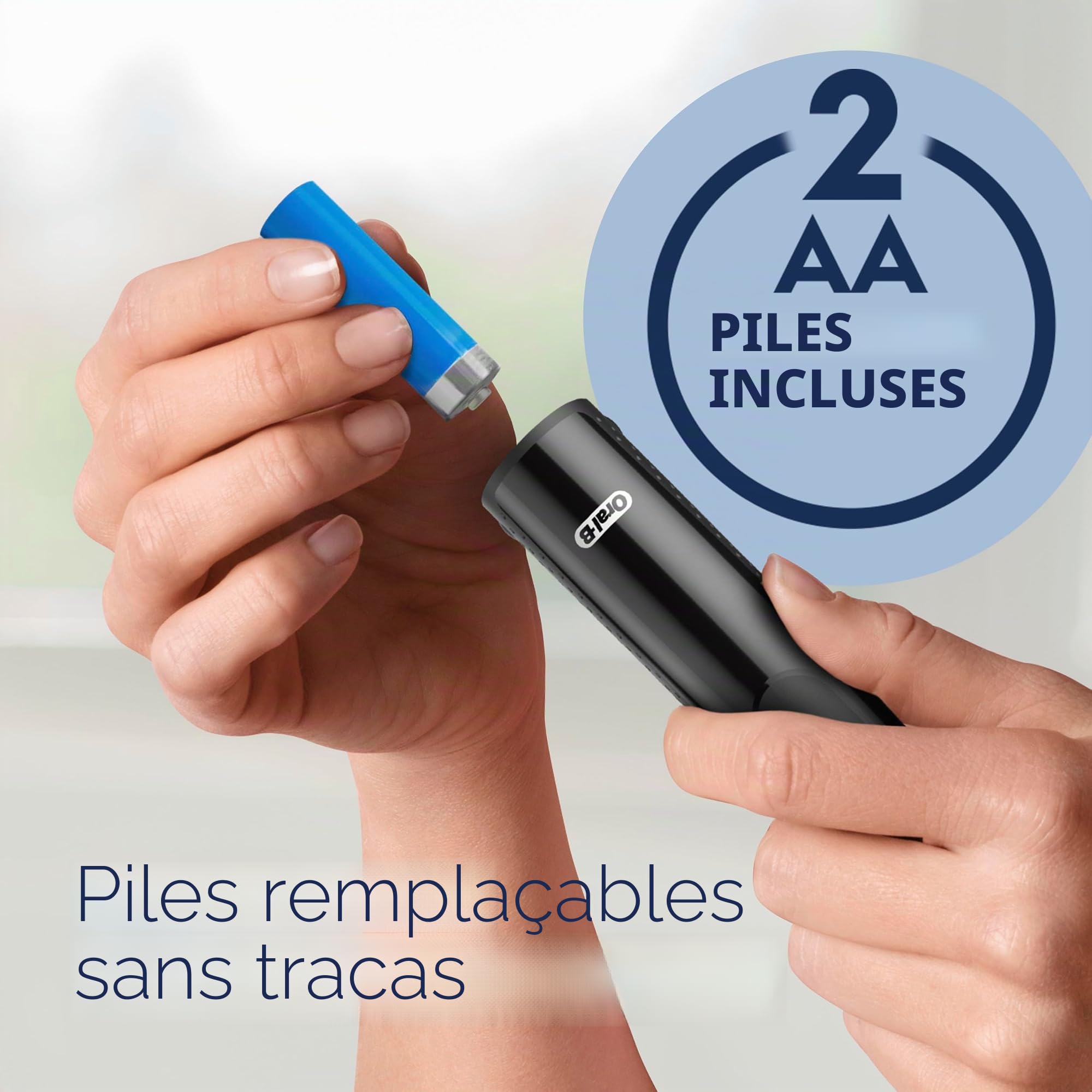 Oral-B Pro 100 CrossAction Brosse à dents à piles Noir