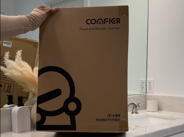 Foldable 38L Towel Warmer Bucket - Portable With 4 Heat Settings, Timer, 360° Heating For Home & Travel