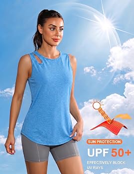 Camiseta Tirantes Deportiva Mujer – Cuello Redondo Y Hombros Huecos – Tejido Ligero Transpirable – Ideal Para Yoga O Gimnasio
